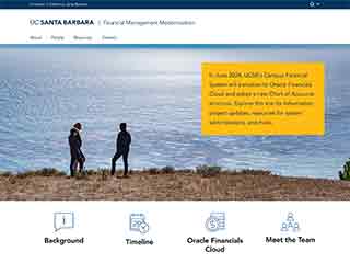 Financial Management Modernization website front page