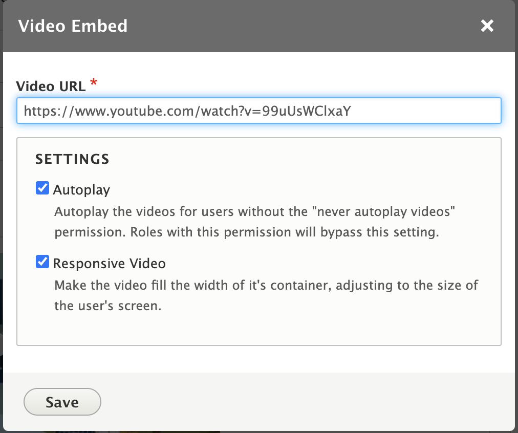 how to embed url example