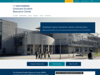graduate student resource center website thumbnail