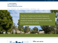 nontraditional student resource center website thumbnail