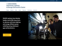 Solid State Lighting & Energy Electronics Center front page screenshot demo